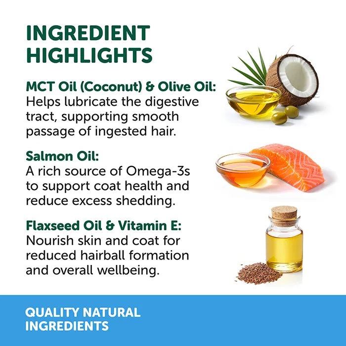 Natural Animal Solutions Hairball Omega Oil For Cats 200ml