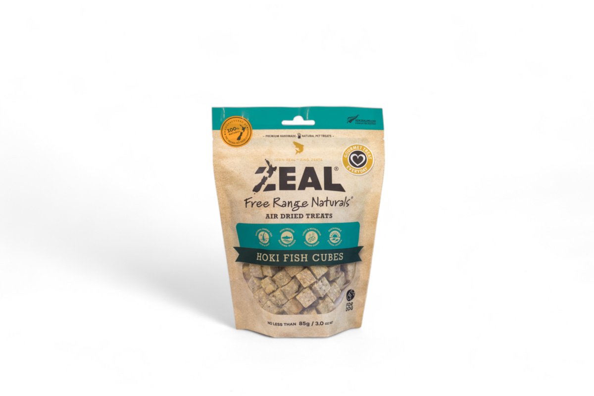 Zeal Hoki Fish Cubes Dog Treats 85g