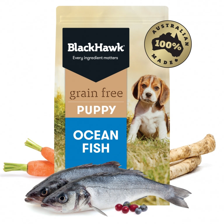 Black Hawk Puppy Grain Free Ocean Fish Food