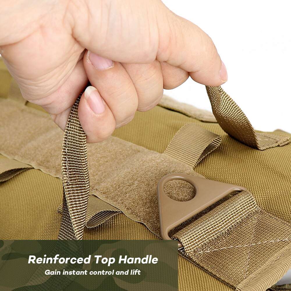 Adjustable Tactical Dog Harness Vest for Medium Large Dogs with Detachable Pouches | Military Pet Training Outdoor Gear