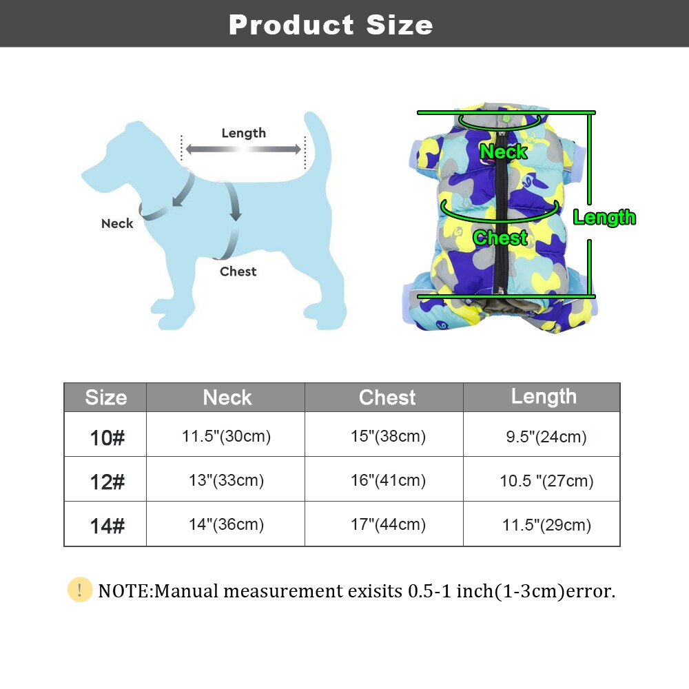 Super Warm Waterproof Dog Jacket | Reflective Winter Coat for Small to Medium Dogs | Thick and Safe for Cold Weather