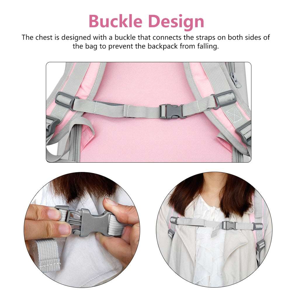 Breathable Pet Carrier Backpack for Small Dogs & Cats | Outdoor Travel Shoulder Bag, Portable & Comfortable