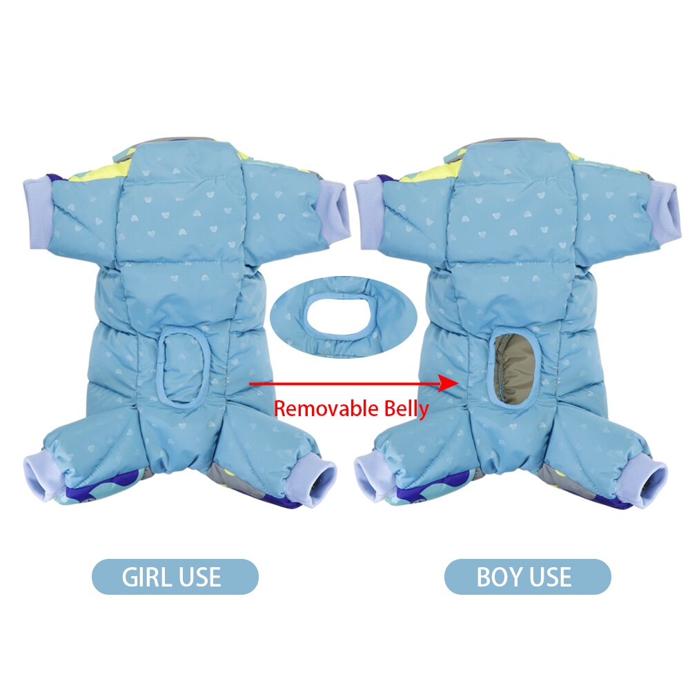 Super Warm Waterproof Dog Jacket | Reflective Winter Coat for Small to Medium Dogs | Thick and Safe for Cold Weather