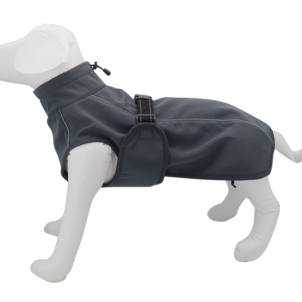 Warm Big Dog Clothes Waterproof Winter Jacket | Windproof, Reflective Coat for Medium & Large Dogs | Easy to Wear for Cold Weather