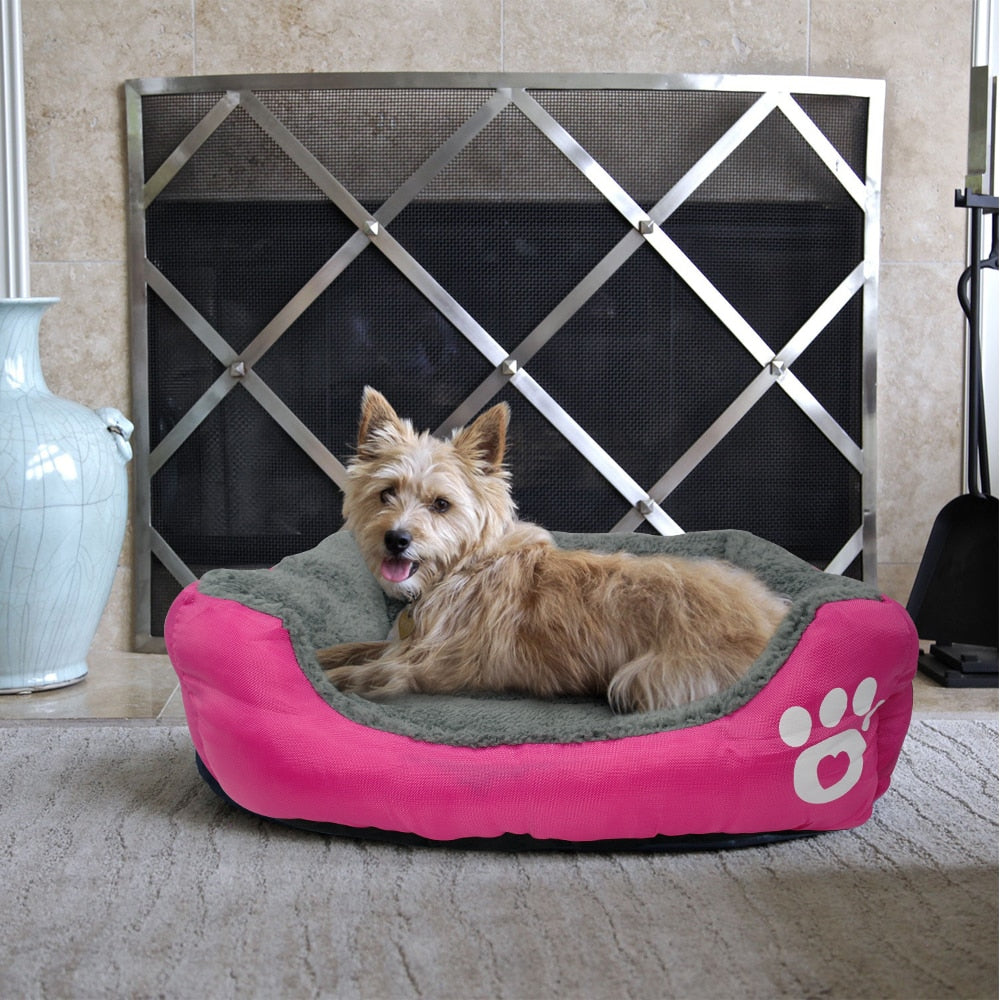 Soft Fleece Warm Dog Bed | Waterproof Bottom Pet Sofa for Small, Medium & Large Dogs and Cats | Comfortable & Multifunctional Design