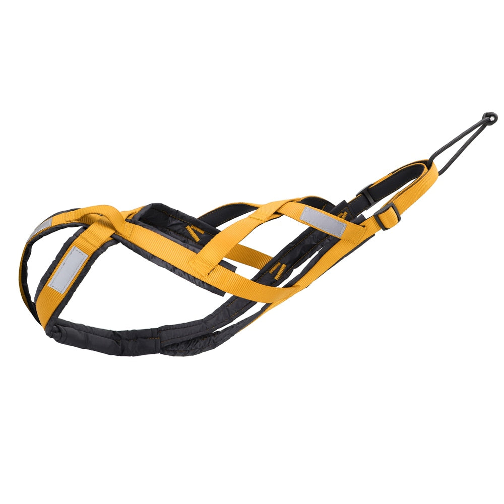 Dog Sled Harness for Large Dogs | Heavy-Duty Weight Pulling X Back Harness for Sledding, Canicross, and Skijoring