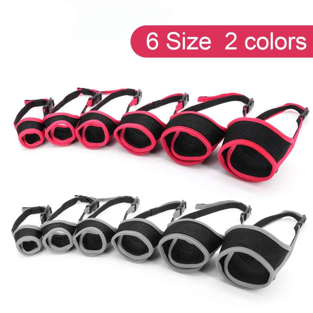 Adjustable Breathable Dog Muzzle | Anti-Bark Mouth Mask for Grooming, Training, and Pet Accessories