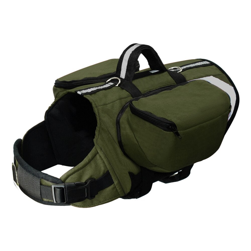 Adjustable Dog Backpack Harness | Durable, Comfortable & Storage for Outdoor Adventures