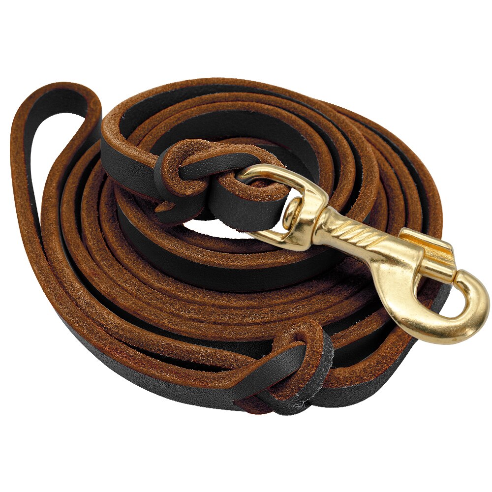 Leather Dog Leash | Long-Lasting Training Lead for Medium to Large Dogs | 1.5m/2.5m Lengths