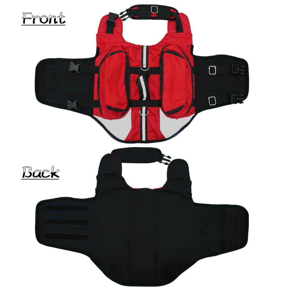 Adjustable Dog Backpack Harness | Durable, Comfortable & Storage for Outdoor Adventures
