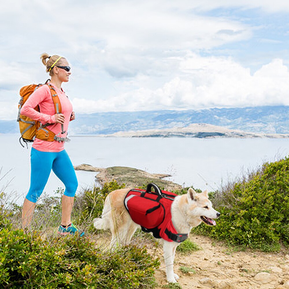 Adjustable Dog Backpack Harness | Durable, Comfortable & Storage for Outdoor Adventures