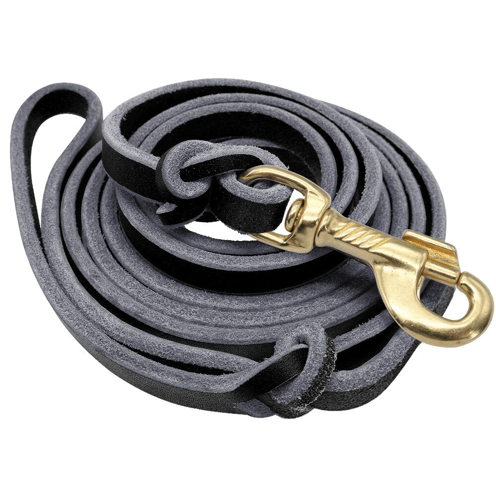 Leather Dog Leash | Long-Lasting Training Lead for Medium to Large Dogs | 1.5m/2.5m Lengths