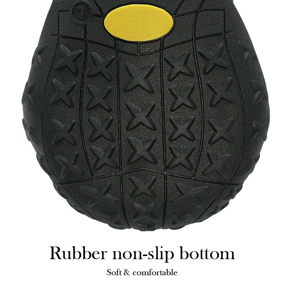 4-Piece Reflective Waterproof Dog Boots | Warm Snow Rain Pet Booties with Anti-Slip Socks for Medium & Large Dogs