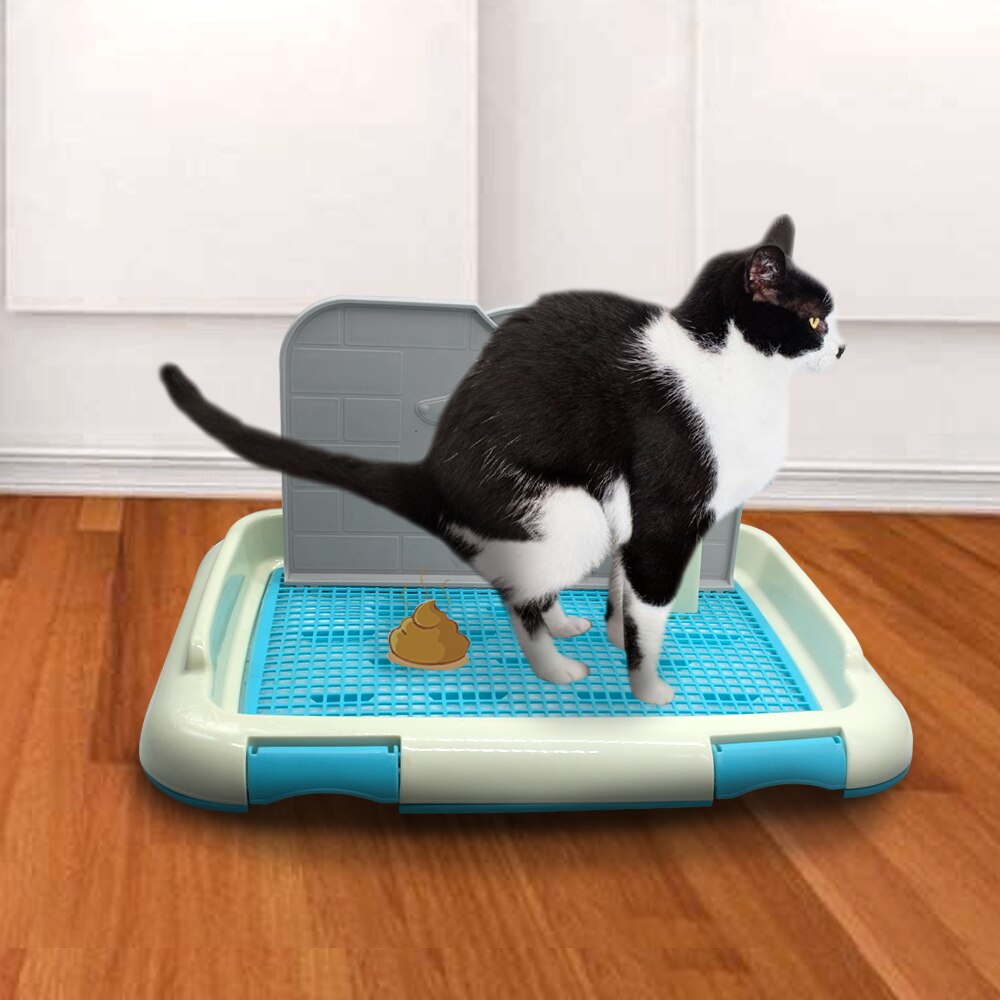 Indoor Puppy Training Toilet Tray | Non-Slip Potty Tray for Small Dogs and Cats | Pee Pad Holder