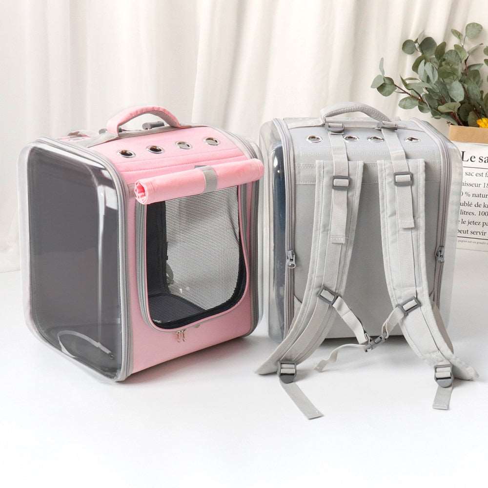 Breathable Pet Carrier Backpack for Small Dogs & Cats | Outdoor Travel Shoulder Bag, Portable & Comfortable
