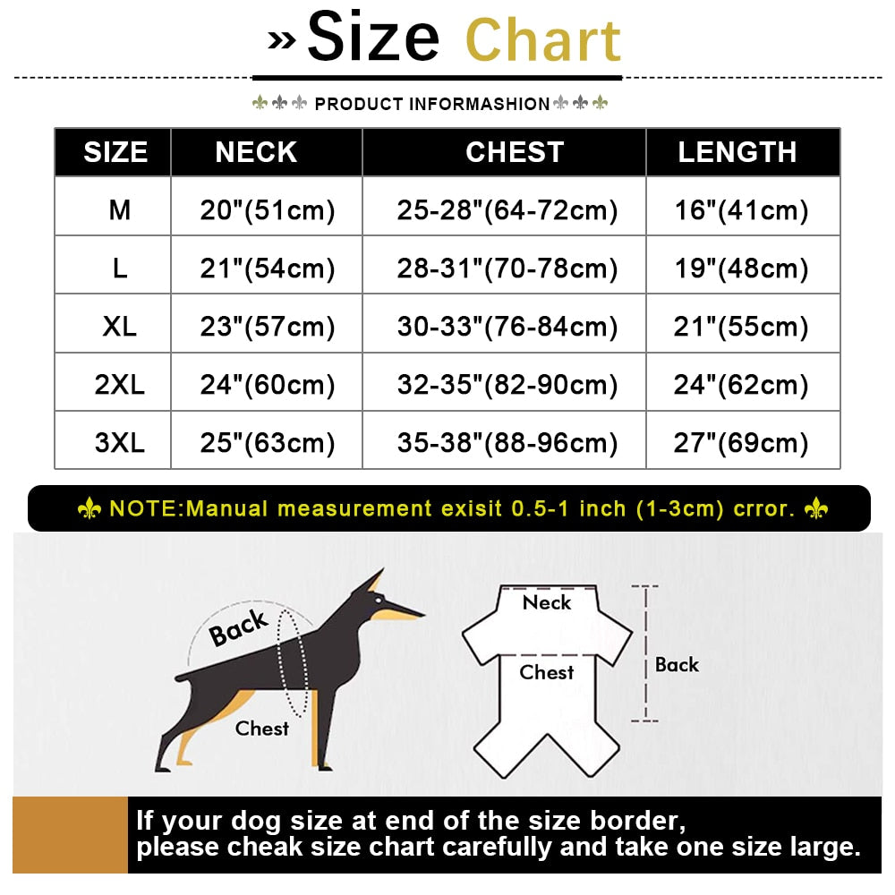 Warm Big Dog Clothes Waterproof Winter Jacket | Windproof, Reflective Coat for Medium & Large Dogs | Easy to Wear for Cold Weather