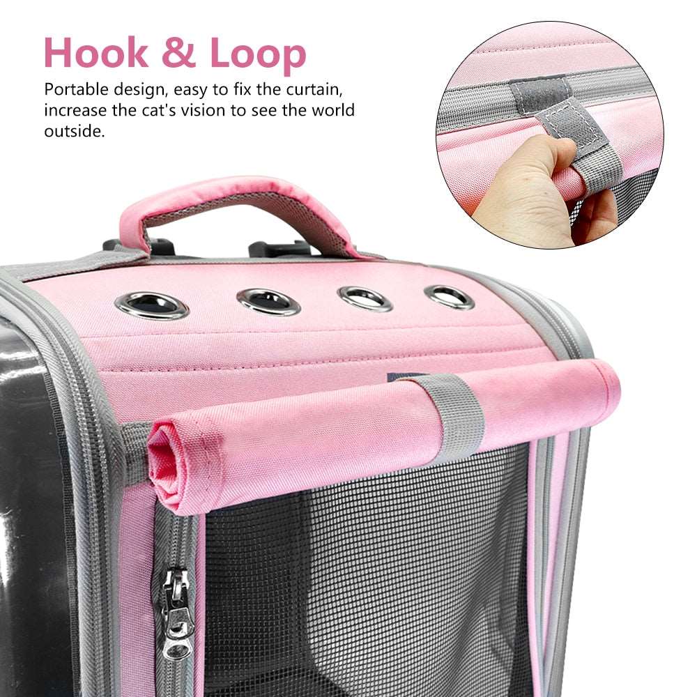 Breathable Pet Carrier Backpack for Small Dogs & Cats | Outdoor Travel Shoulder Bag, Portable & Comfortable