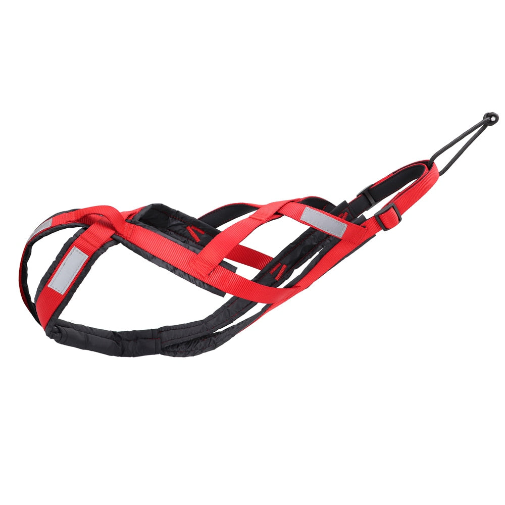 Dog Sled Harness for Large Dogs | Heavy-Duty Weight Pulling X Back Harness for Sledding, Canicross, and Skijoring