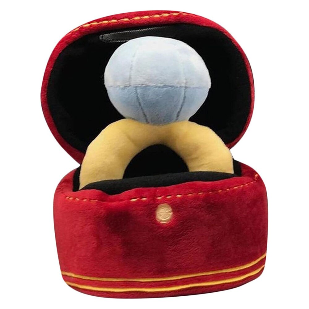 Creative Ring Box Plush Toy | Interactive Pet Chew Toy with Sound for Puppies and Small Dogs