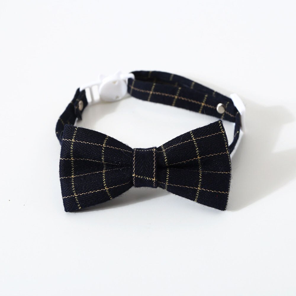 Adjustable Pet Bow Tie & Neck Tie Collar | Formal Costume Breakaway for Small Dogs & Cats Grooming Ties Party Accessories