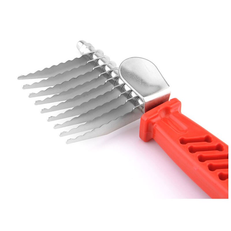 Stainless Steel Dog Comb Pet Grooming Tool | Removes Dead, Matted, and Knotted Hair with Ease for Dogs and Cats
