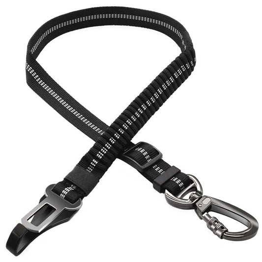 3-in-1 Dog Car Seat Belt | Multifunctional Bungee Pet Safety Tether with Swivel Carabiner