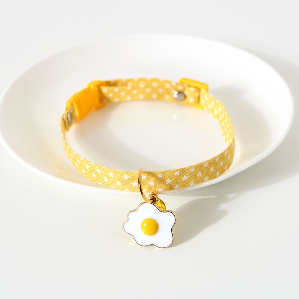 Adjustable Cat Bell Collar with Cute Pendant | Breakaway Safety Necklace for Kittens and Small Dogs, Multiple Colours Available