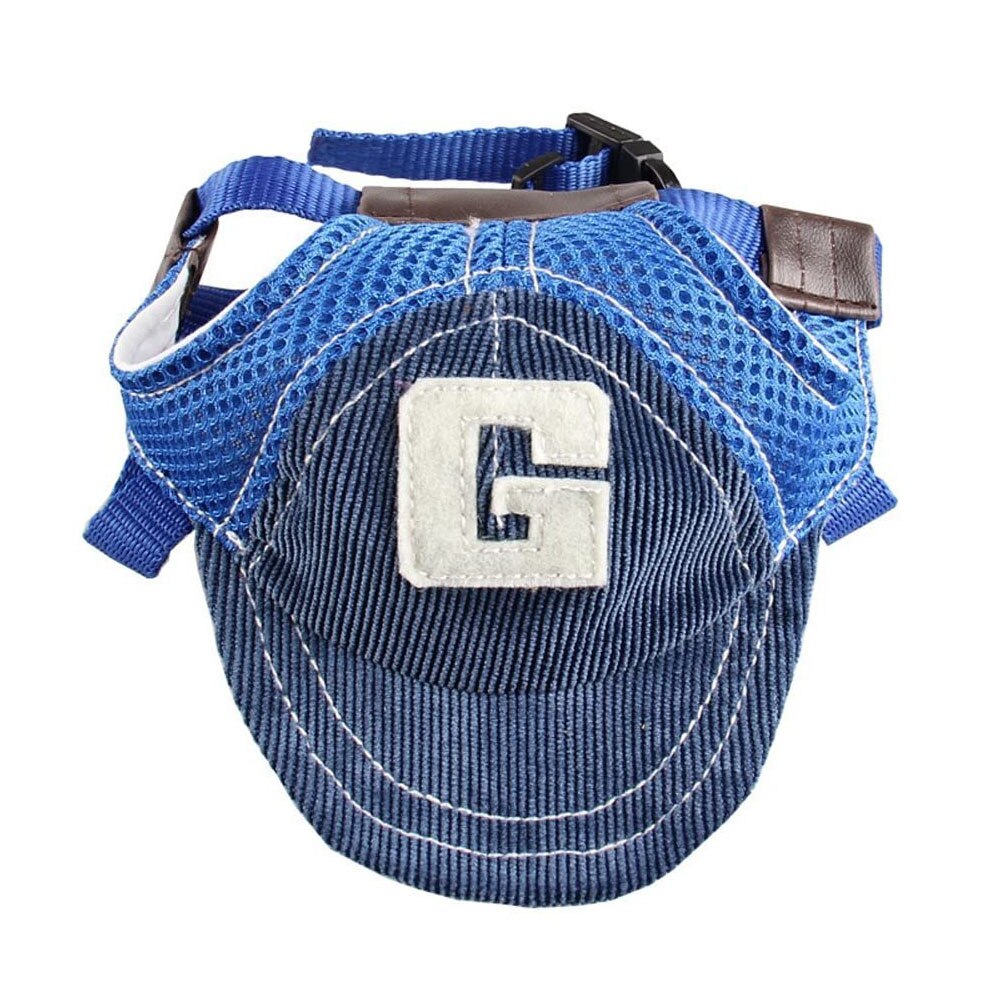 Sport Dog Baseball Cap | Adjustable Pet Sun Hat with Ear Holes for Outdoor Summer Protection