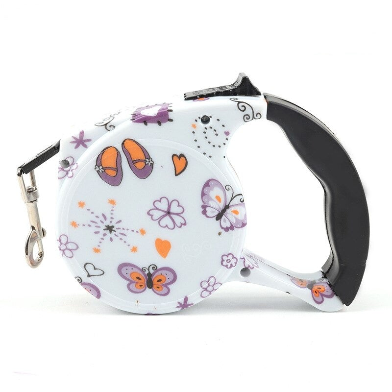 Automatic Retractable Nylon Dog Leash | 5m Durable Dog Lead for Small Dogs | Multiple Designs Available