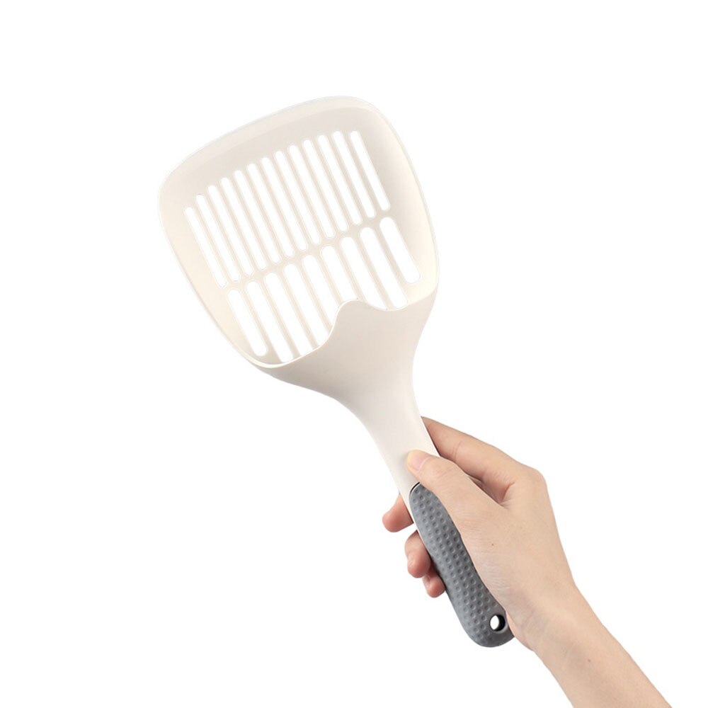 Large Cat Litter Scoop PP Plastic Kitty Litter Tray Scoops | Deep Shovel Sifter with Non-Slip Handle for Easy Cat Litter Cleaning