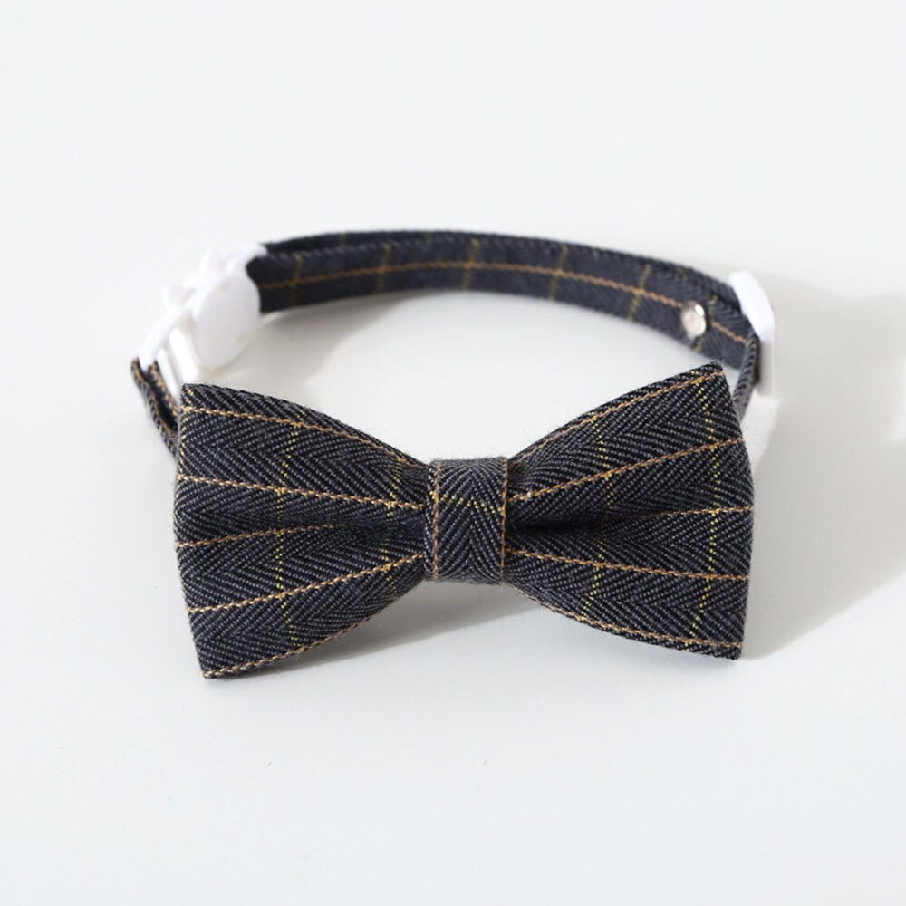 Adjustable Pet Bow Tie & Neck Tie Collar | Formal Costume Breakaway for Small Dogs & Cats Grooming Ties Party Accessories