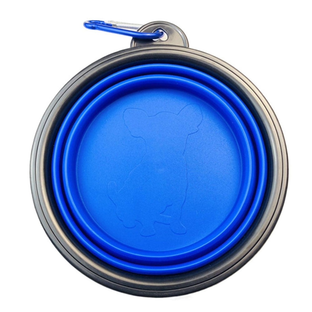 Collapsible Silicone Dog Bowls | Portable Travel Feeding Dish, 350/1000ml for Dogs & Cats