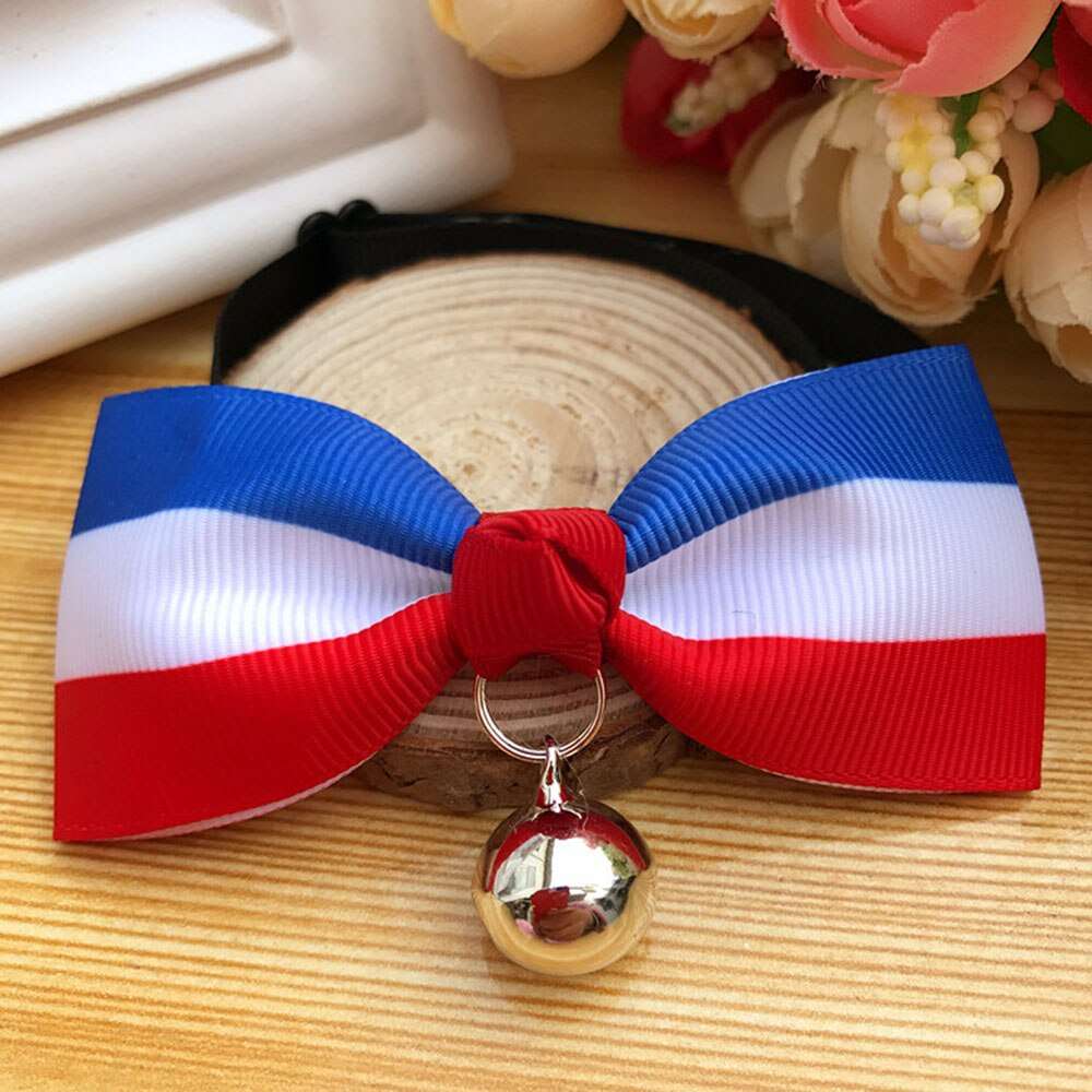Cat Accessories | Bow Tie Collar with Bell | Breakaway Bowtie for Kitten & Small Dog | Pet Grooming Products