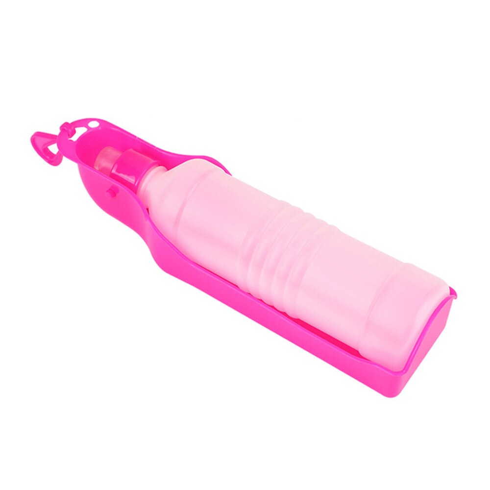Portable Dog Water Bottle for Outdoor Travel | Rotatable Clamshell Dispenser with 250ml & 500ml Sizes