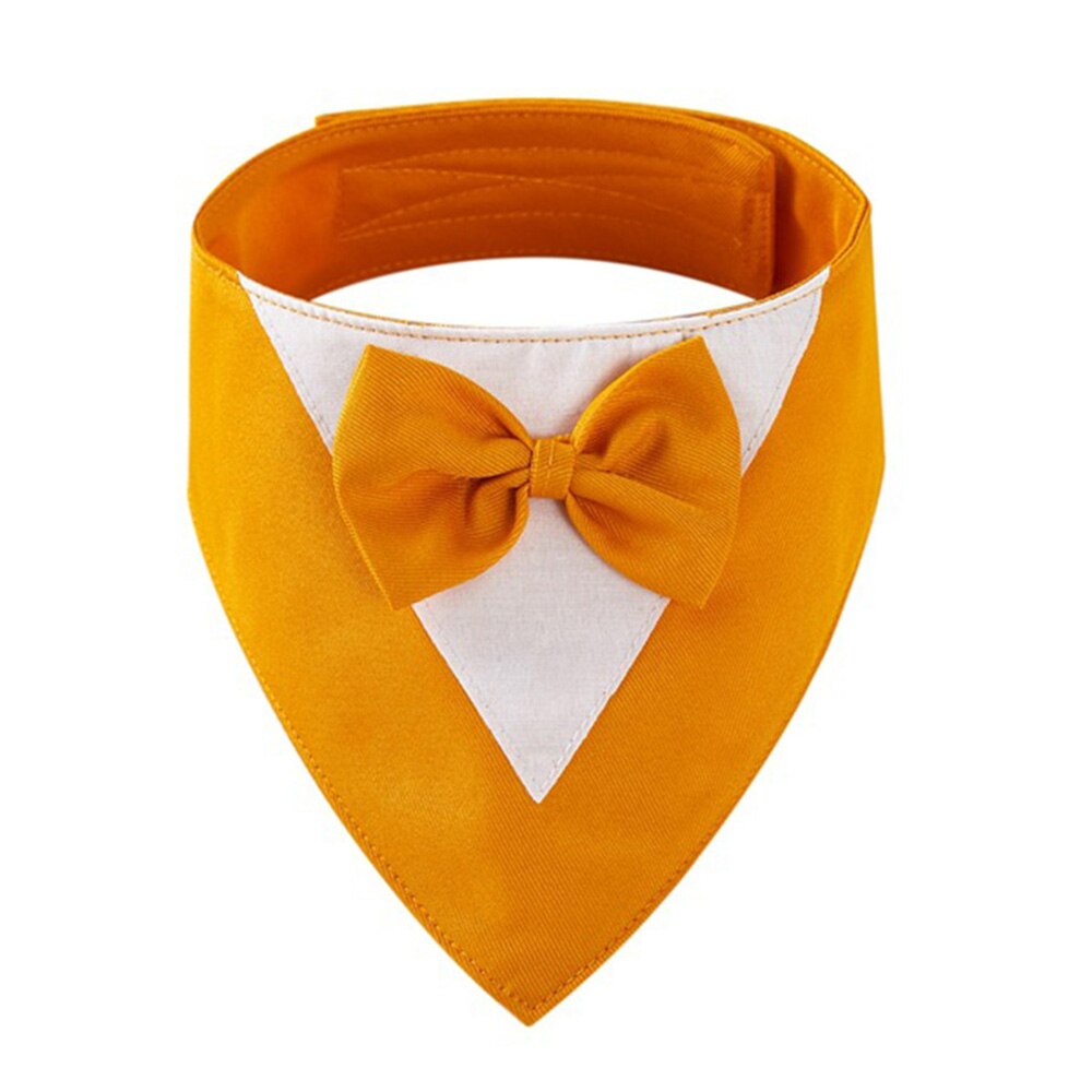 Pet Bow Tie Tuxedo Dog Bandana | Adjustable Formal Collar for Wedding, Party, and Dress-Up Events