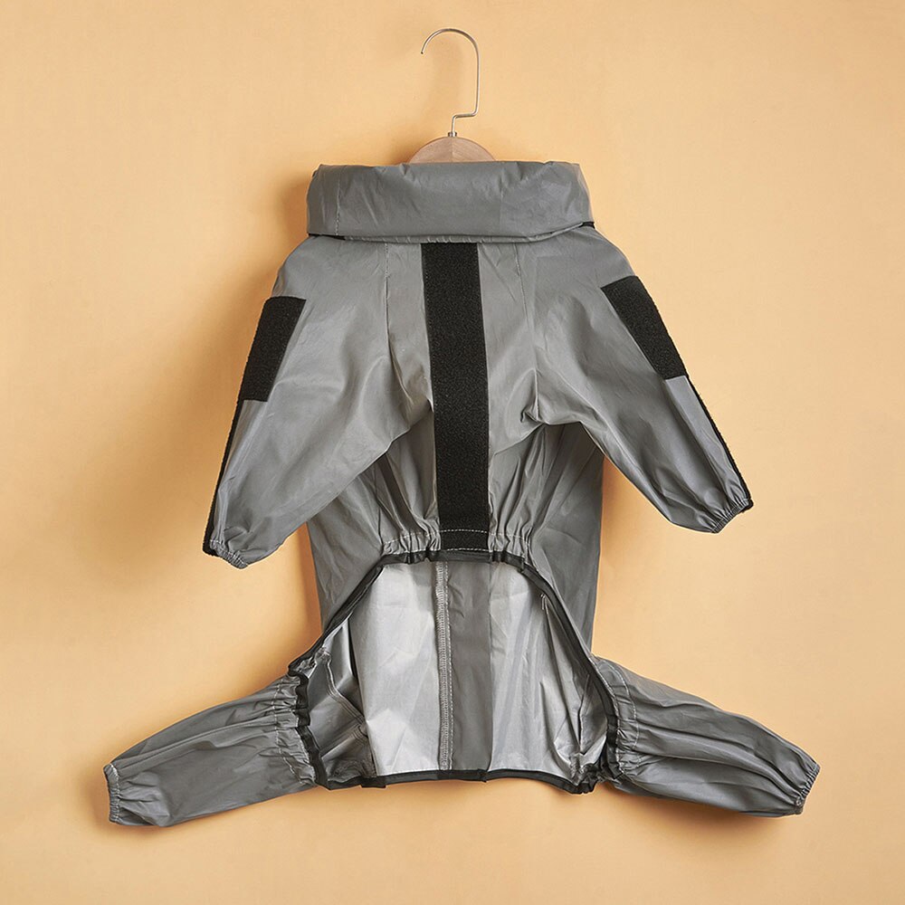 Reflective Dog Raincoat Waterproof Jumpsuit | Sunscreen Coat for Large and Small Dogs | Outdoor Pet Protection