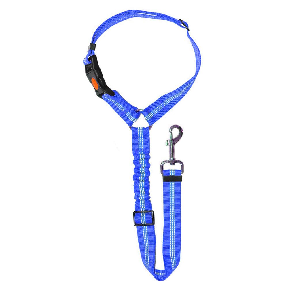2-in-1 Dog Seat Belt Harness | Adjustable Bungee Leash & Headrest Restraint with Reflective Stitching