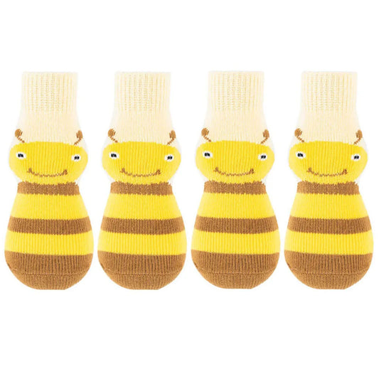Premium Anti-Slip Dog Socks 4pcs | Indoor Protection Paw Wear for Medium to Large Dogs