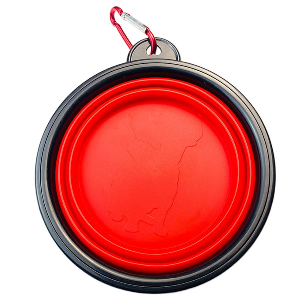 Collapsible Silicone Dog Bowls | Portable Travel Feeding Dish, 350/1000ml for Dogs & Cats