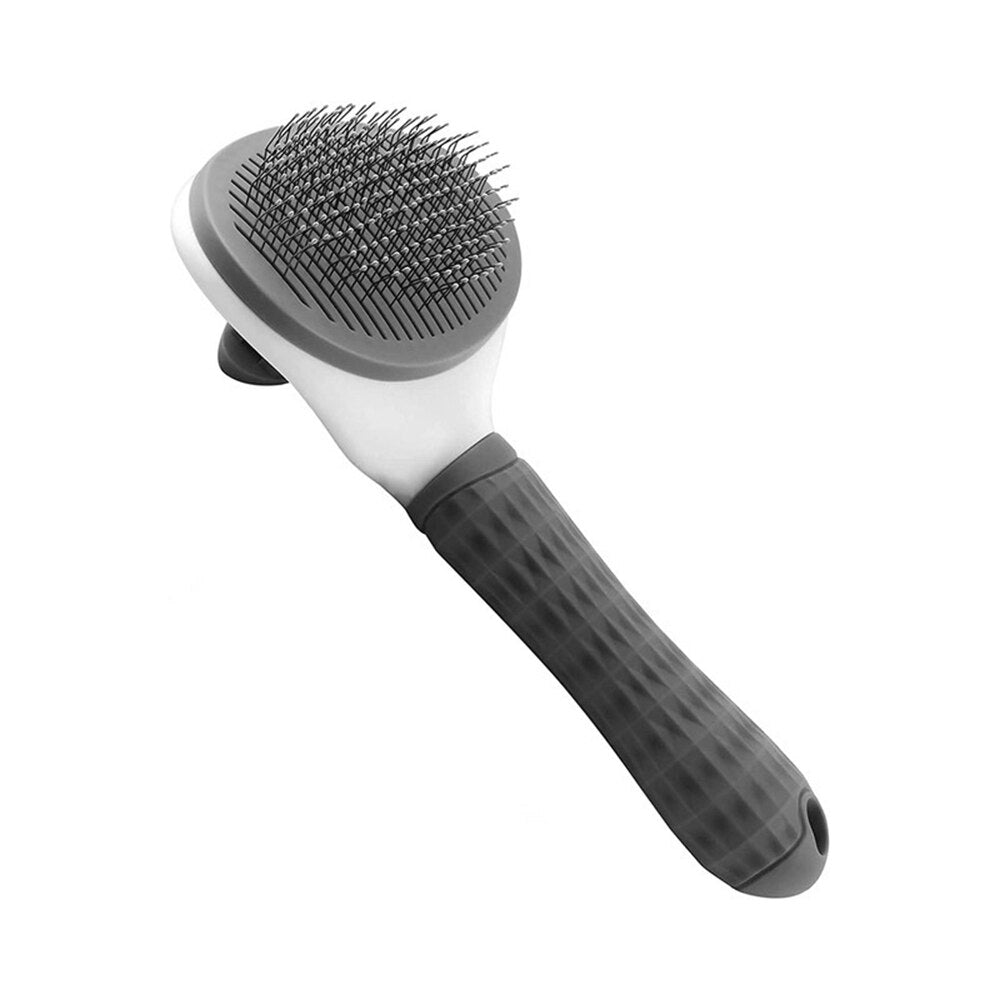 Self Cleaning Slicker Brush for Dogs & Cats | Pet Hair Removal Grooming Comb with Massage Features for Long or Short Hair Pets