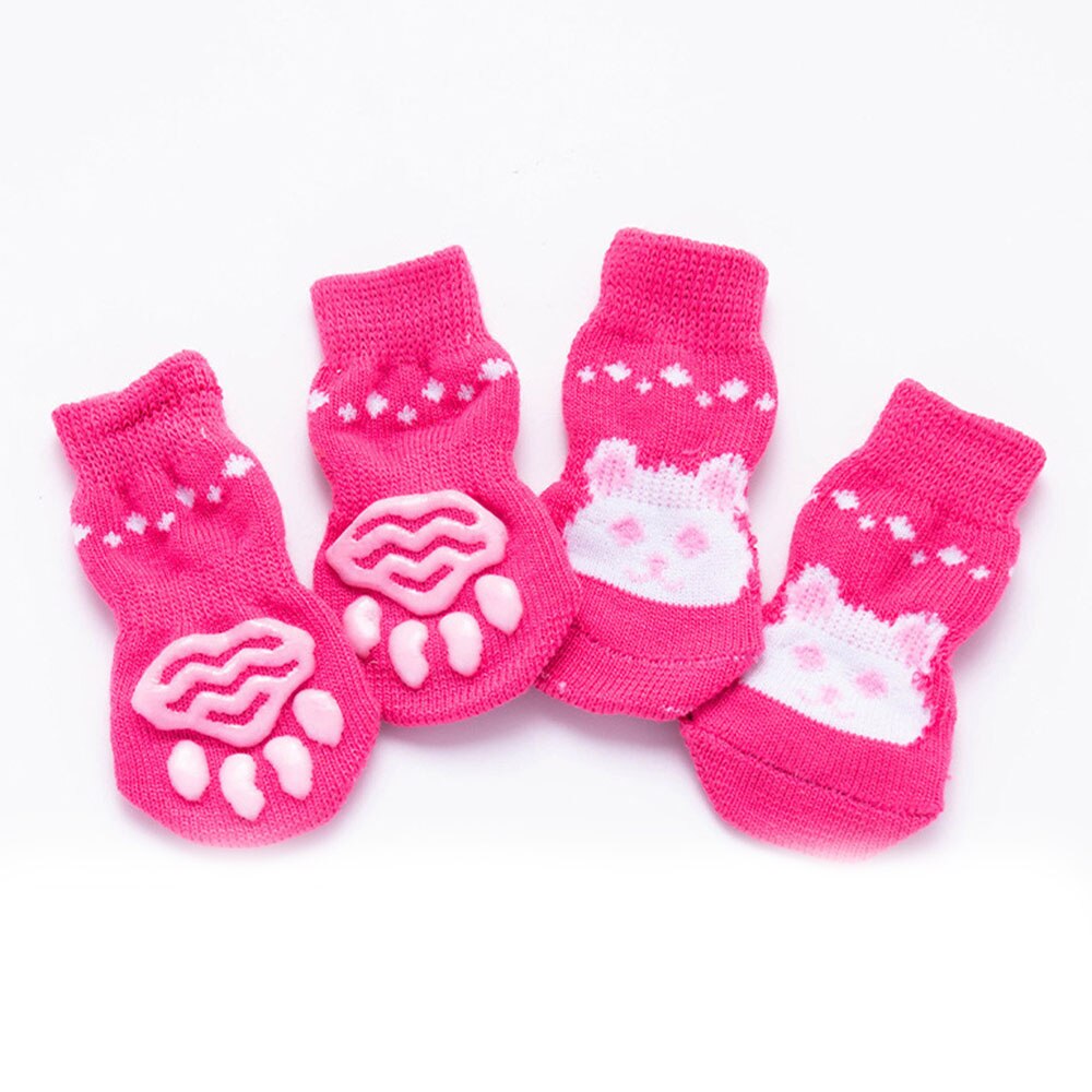 Non-Skid Pet Socks | Indoor Traction Control Socks for Small and Medium Dogs | Paw Protectors for Hardwood Floors