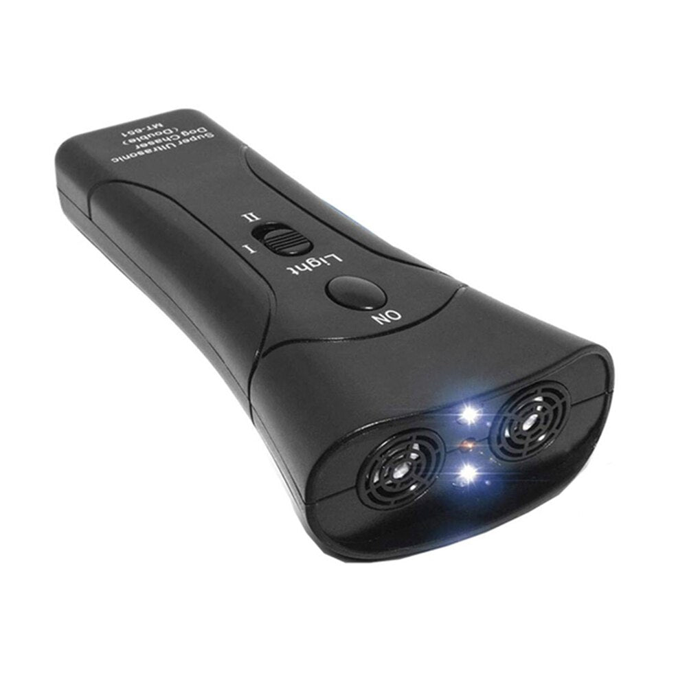 3-in-1 Ultrasonic Dog Anti Bark Device | LED Flashlight and Dog Training Tool