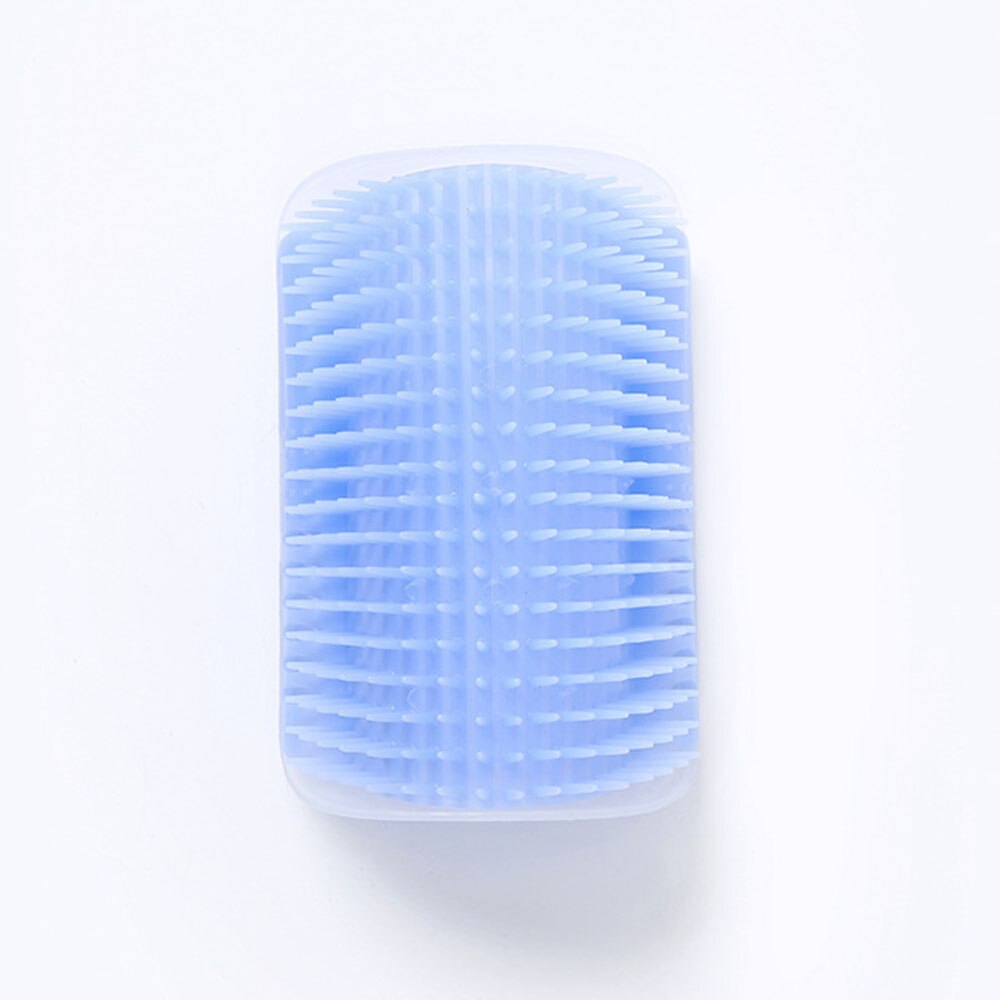 Self-Grooming Cat Brush Massage Device | Pet Hair Removal Comb, Scratch Bristles, and Corner Scratcher