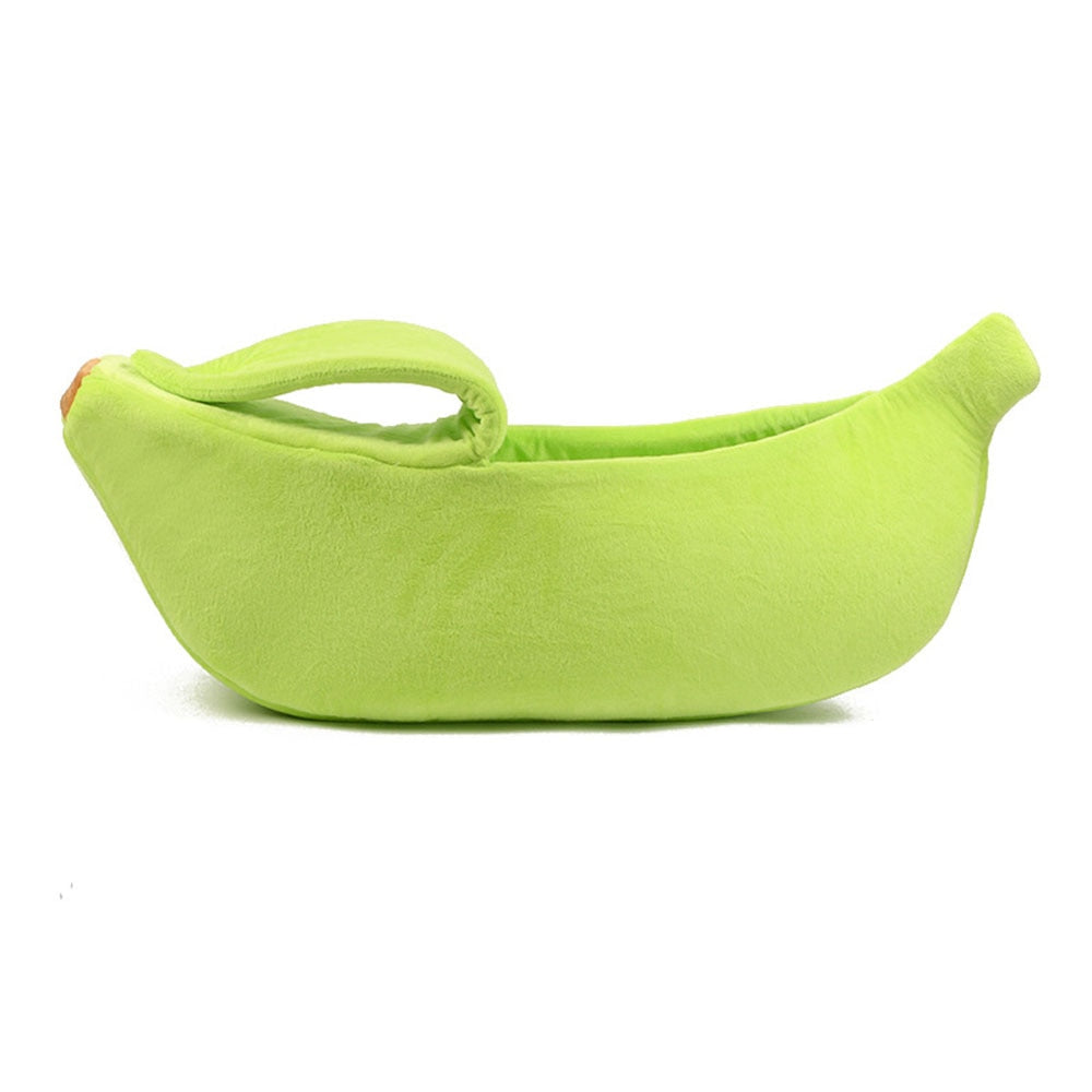 Comfortable and Washable Banana Shape Pet Bed | Ideal for Small Dogs, Cats, and Kittens in Various Sizes and Colours