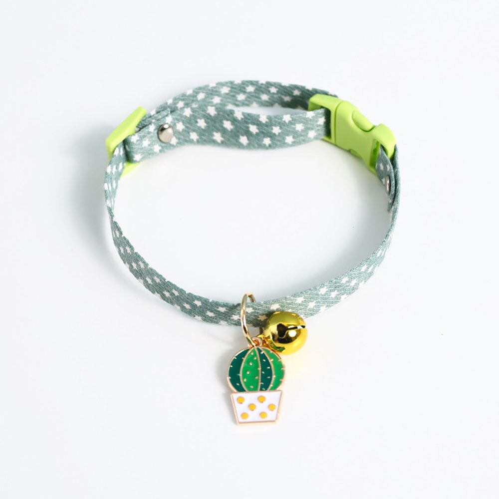 Adjustable Cat Bell Collar with Cute Pendant | Breakaway Safety Necklace for Kittens and Small Dogs, Multiple Colours Available