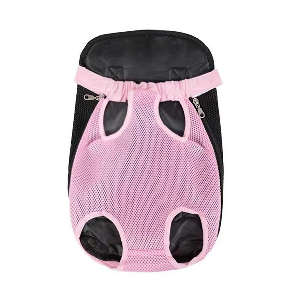Small Dog Carrier Backpack Legs Out Pet Puppy Carrier | Hands-Free Cat Travel Bag for Walking, Hiking, and Motorcycle Use