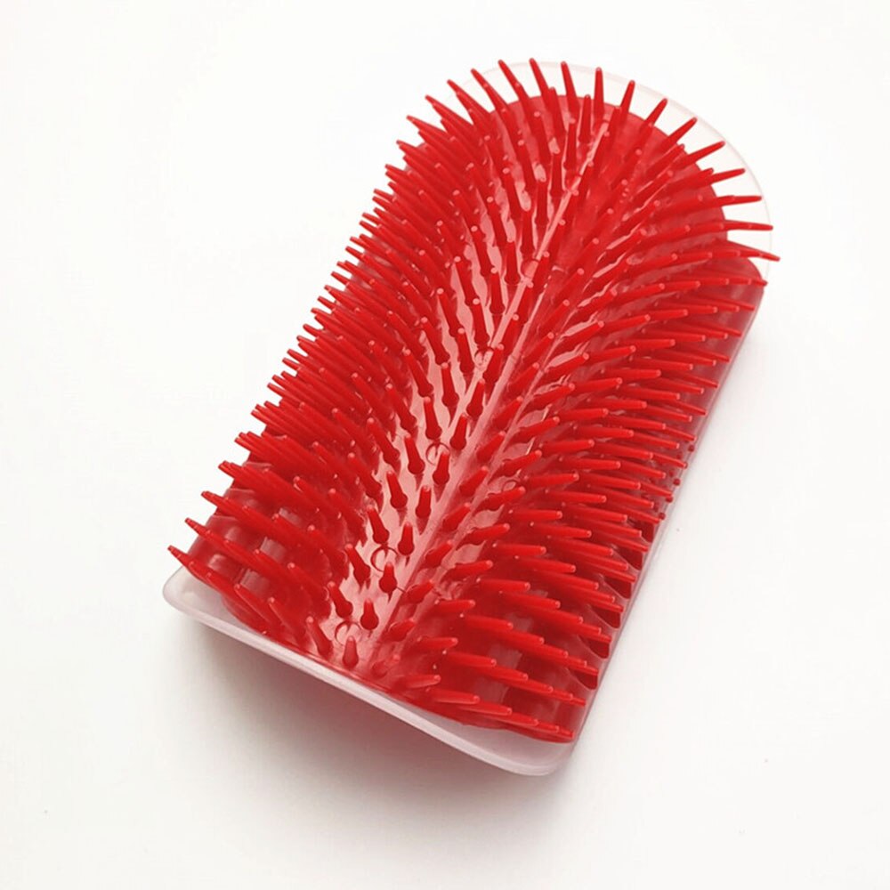 Self-Grooming Cat Brush Massage Device | Pet Hair Removal Comb, Scratch Bristles, and Corner Scratcher