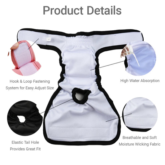 Reusable Female Dog Diapers | XS - XL Available