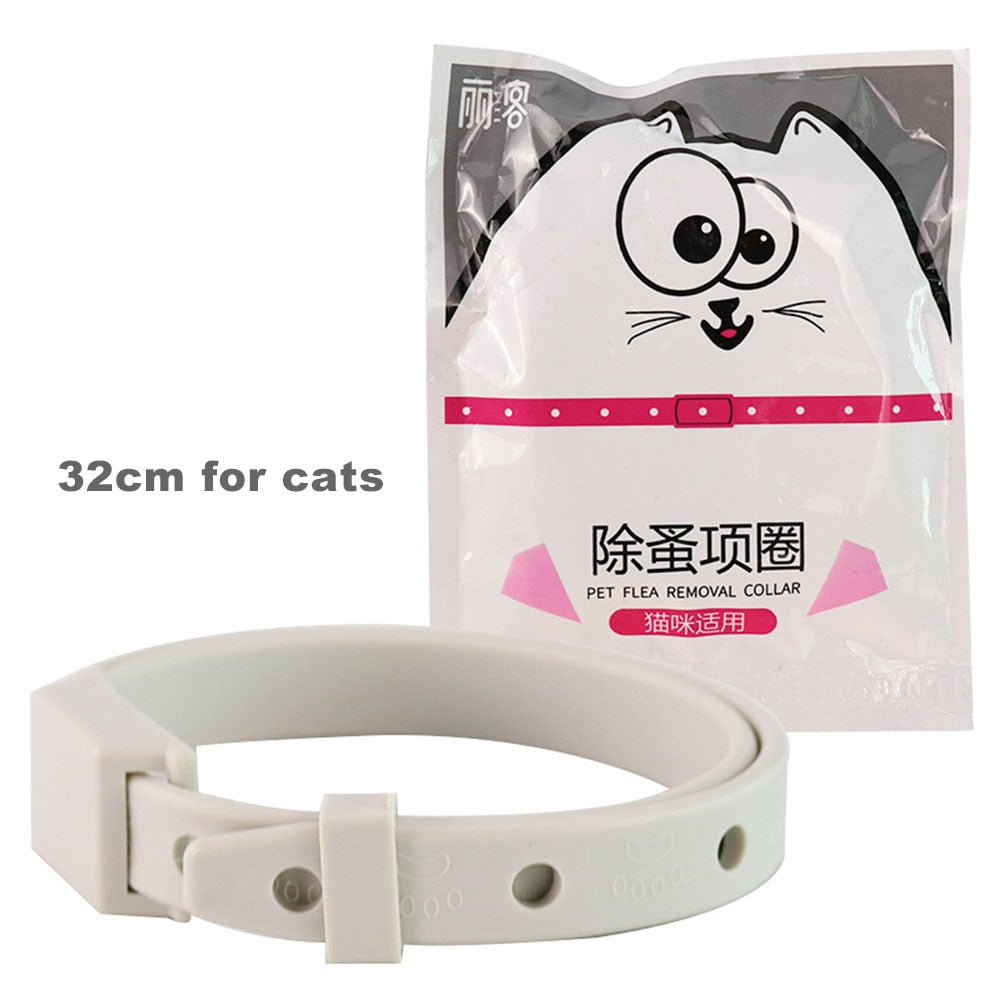 Anti-Flea Tick Collar for Cats & Small Dogs | 8-Month Protection Adjustable Antiparasitic Breakaway Collar