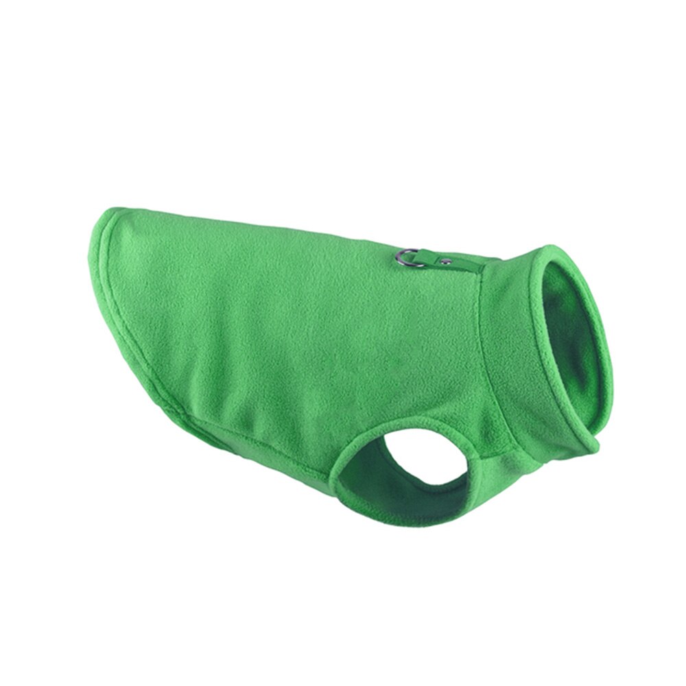 Winter Dog Fleece Vest Jacket | Cold Weather Pullover Dog Sweater with Leash Ring for Small Dogs and Cats